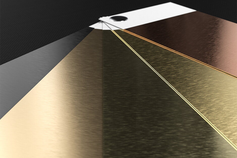 Galvanische Oberflächen Farbfächer