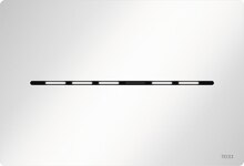 TECEsolid WC-Elektronik mit berührungsloser Auslösung, 12 V-Netz Elektronische Betätigungsplatte mit berührungsloser hygienischer Auslösung für TECE-Standardspülkästen (Bautiefe 13 cm) mit Betätigung von vorne und Betätigungshöhe von ca. 1 m (Mitte Betätigungsplatte). Sehr flache Edelstahl-Betätigungsplatte inklusive Befestigungsmaterial und Auslösemotor für Ein- oder Zweimengenspülung. Kompatibel mit Einwurfschacht für Reinigungstabs. Abmessungen (B x H x T): 220 x 150 x 6 mm