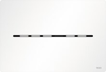 TECEsolid WC-Elektronik mit berührungsloser Auslösung, 12 V-Netz Elektronische Betätigungsplatte mit berührungsloser hygienischer Auslösung für TECE-Standardspülkästen (Bautiefe 13 cm) mit Betätigung von vorne und Betätigungshöhe von ca. 1 m (Mitte Betätigungsplatte). Sehr flache Edelstahl-Betätigungsplatte inklusive Befestigungsmaterial und Auslösemotor für Ein- oder Zweimengenspülung. Kompatibel mit Einwurfschacht für Reinigungstabs. Abmessungen (B x H x T): 220 x 150 x 6 mm